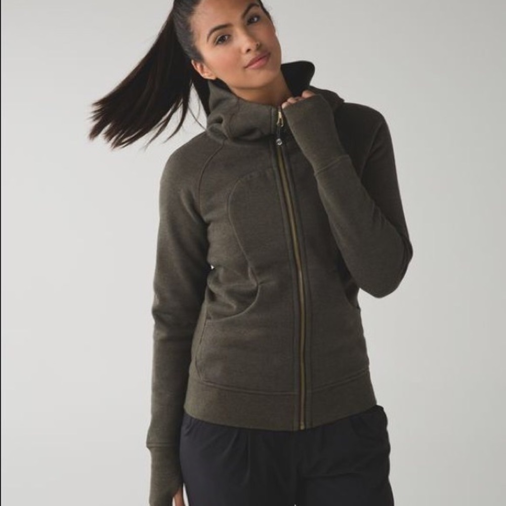 Lululemon Olive Green Scuba Hoodie Size 6